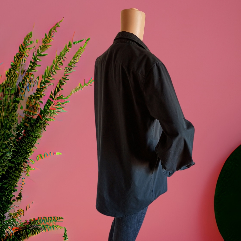 Z/C Habillé Men/Unisex Black Classic Dressing Shirt - Picture 8 of 16